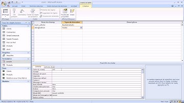 Access - comment créer une table