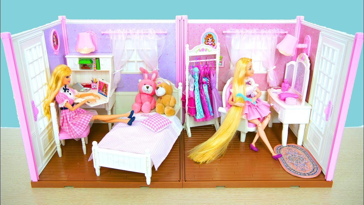 Bedroom Dressing room for Barbie  dolls Princess dolls 