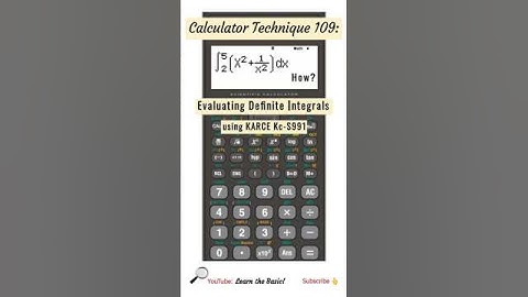 CALCULATOR TECHNIQUE 109 | Definite Integrals #LET #mathmajor #caltech #engineering #mathmajorship
