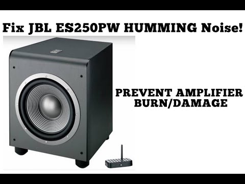 FIX: JBL ES250PW humming noise! Prevent amplifier BURN/damage of background noise problem!