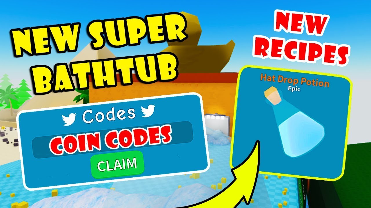 secret-bathtub-coin-codes-new-hat-potion-recipe-unboxing-simulator-roblox-youtube