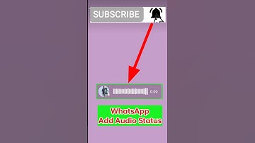 How to Add Audio Status in WhatsApp #shorts