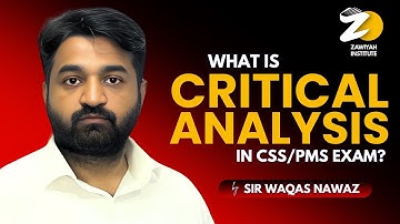 What is Critical Analysis? Sample |CSS/PMS| #css2023 #pms