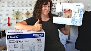 Cheapest Sewing Machine at Walmart Review | Brother LX 3817 Unboxing | Part 1 Not Sponsored