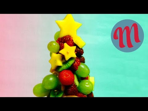 Video: Cómo Hacer Un árbol De Navidad Con Frutas