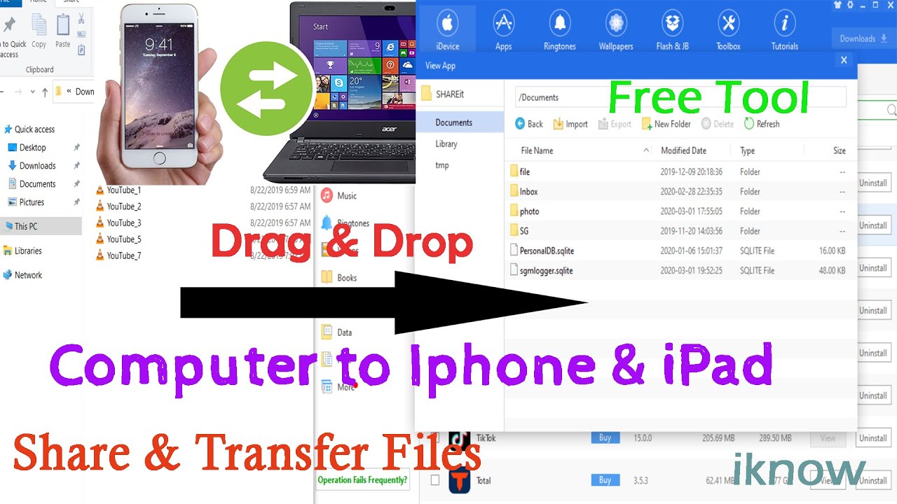 How To Transfer Files From Iphone To Pc YouTube How To Transfer Files From Iphone To Pc YouTube