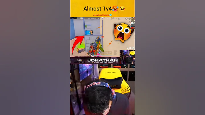 Jonathan Shocked🤯 By Enemy Shot🔥Jonathan Gaming #viral #shorts #jonathan  #lolzzzgaming #funny