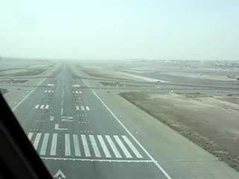 being 777-300 landing at dubai international.