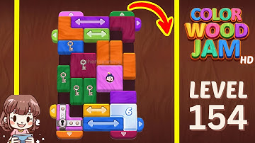 Color Wood Jam Level 154 Solution Walkthrough