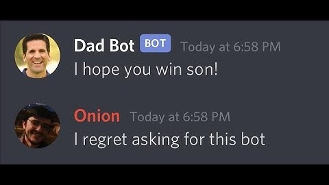 The Unstoppable Discord Dad bot
