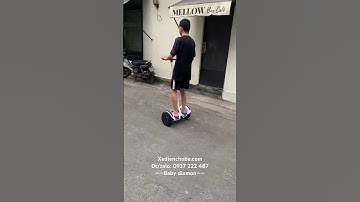 Xe điện cân bằng 10 inch, Mini Robot C1 (K4), có tay cầm khớp nối đa năng