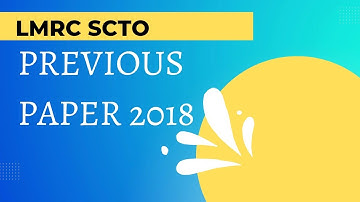 LMRC SCTO PAPER 2018