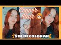 CABELLO COBRIZO SIN DECOLORAR + Me lo tinturo yo sola🧡 | TENDENCIAS 2021