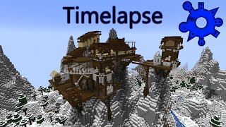 Minecraft Mountain Village Timelapse - Sneak Peek