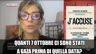 Genocidio a Gaza, La lezione di Francesca Albanese ad un contrariato Formigli e Antonio Di Bella.