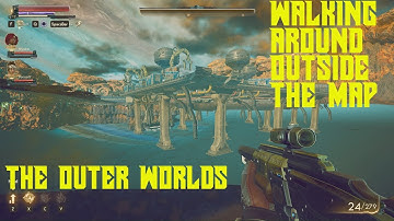 Walking around outside the map in The Outer Worlds | Glitch | Stellar Bay
