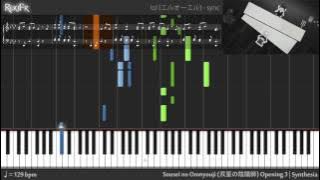 【TV】Sousei no Onmyouji Opening 3 - sync (Piano)
