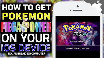 GBA4iOS: How To Get Pokemon MEGA POWER! (NO COMPUTER) (NO JAILBREAK) iPhone iPad iPod Touch