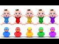 Five Little Ducks Jumping On The Bed &amp; Baby Shark Sing a Long | Nursery Rhymes | Kindergarten