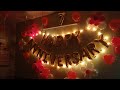 Simple home balloon decoration decoration ideas for birt.ay and anniversary whatsapp on 9432937455