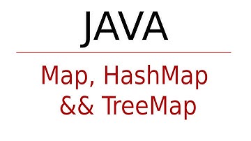 Java Map HashMap and TreeMap