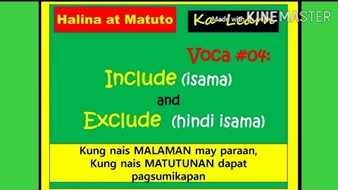 Synonyms and Antonyms Include and Exclude