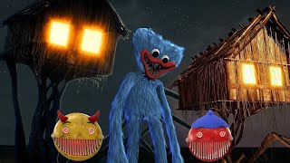 Ms Pacman Vs House Head Vs Huggy Wuggy In Real Life Pacman Animation