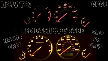 how to replace dashboard lights/led dash upgrade/how to make your dashboard lights brighter/honda