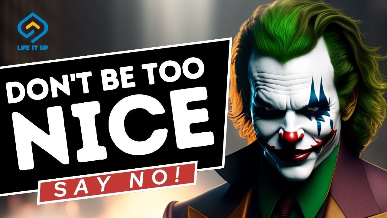 Don't Be Too Nice, Learn to Say No - YouTube
