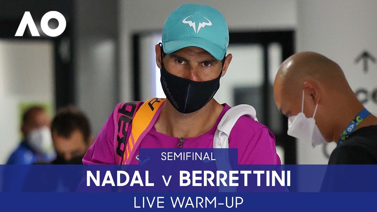 LIVE: Nadal v Berrettini Warm-Up: Rod Laver Arena | Australian Open 2022 - Australian Open TV