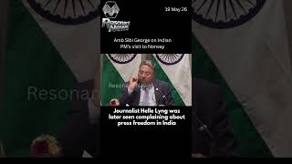 “This is my press conference” – Indian diplomat during a confrontation with a journalist in Norway