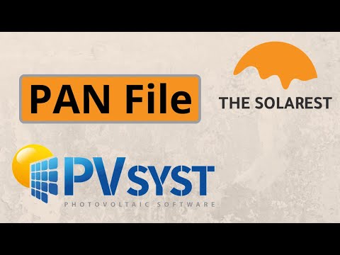 إضافة لوح جديد إلى برنامج ال PVsyst عن طريق إدخال ال PAN File