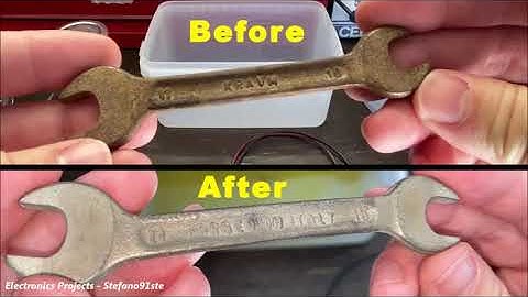 Remove rust with Electrolysis TUTORIAL