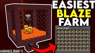 Fastest Blaze ROD Farm EVER in Minecraft Bedrock! (Easy Build)