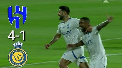 اهداف مباراة النصر والهلال4-1 كاس السوبر السعودي