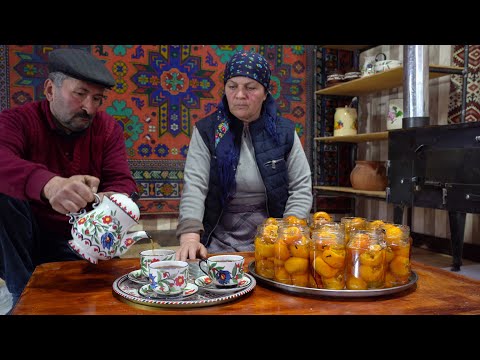 Making Whole Tangerines Jam, Village Cooking