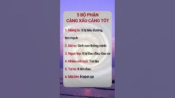 5 bộ phận càng xấu càng tốt #voanhtuan #baihoccuocsong #songhanhphuc #trietlycuocsong