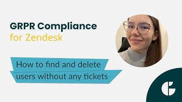How to Delete Zendesk Users Without Tickets - GDPR Compliance App Demo