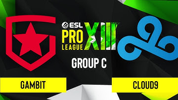 CS:GO - Gambit vs. Cloud9 [Dust2] Map 3 - ESL Pro League Season 13 - Group C