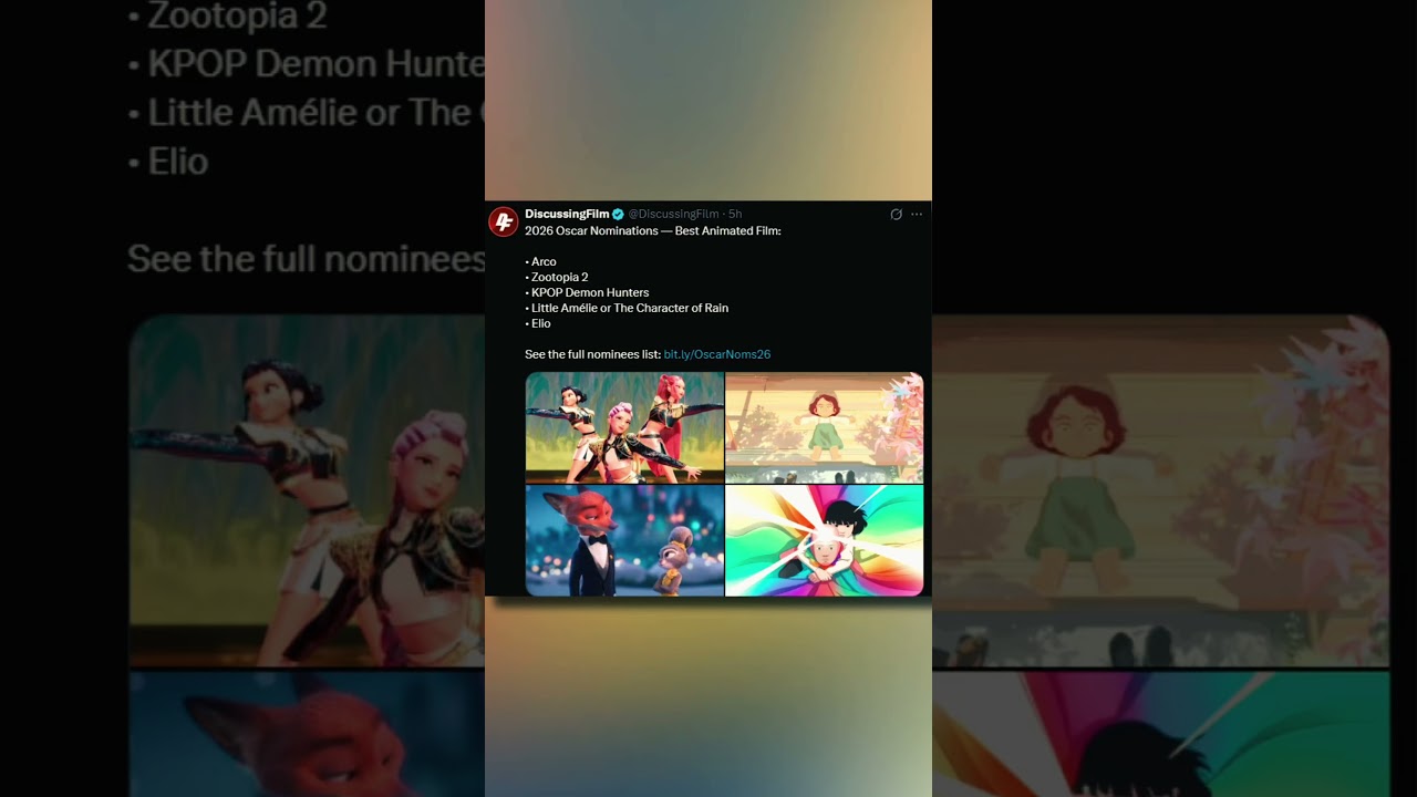 BEST ANIMATED FILM ? 2026