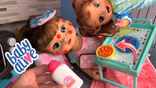 Baby alive Sisters Sick Routine 🤮