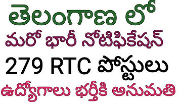 tsrtc 279 posts recruitment 2017 apply online WITH TSPSC | RTC JOBS IN TELANGANA 2018