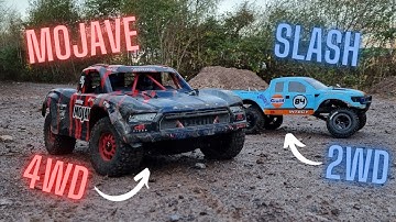 RC Bashing - ARRMA Mojave - TRAXXAS Slash - Ripping Up The Gravel!