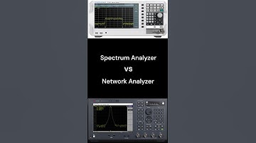 Spectrum analyzer vs network analyzer