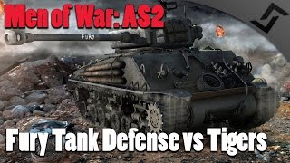 Men of War: Assault Squad 2 - Fury Tank Defense vs Tiger Charge! screenshot 5