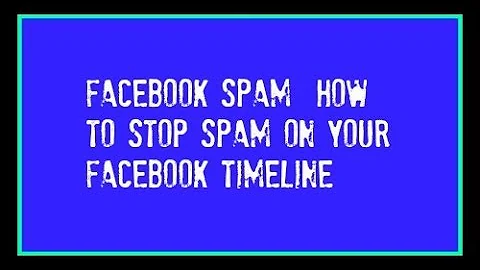 Come si fa a togliere lo spam?
