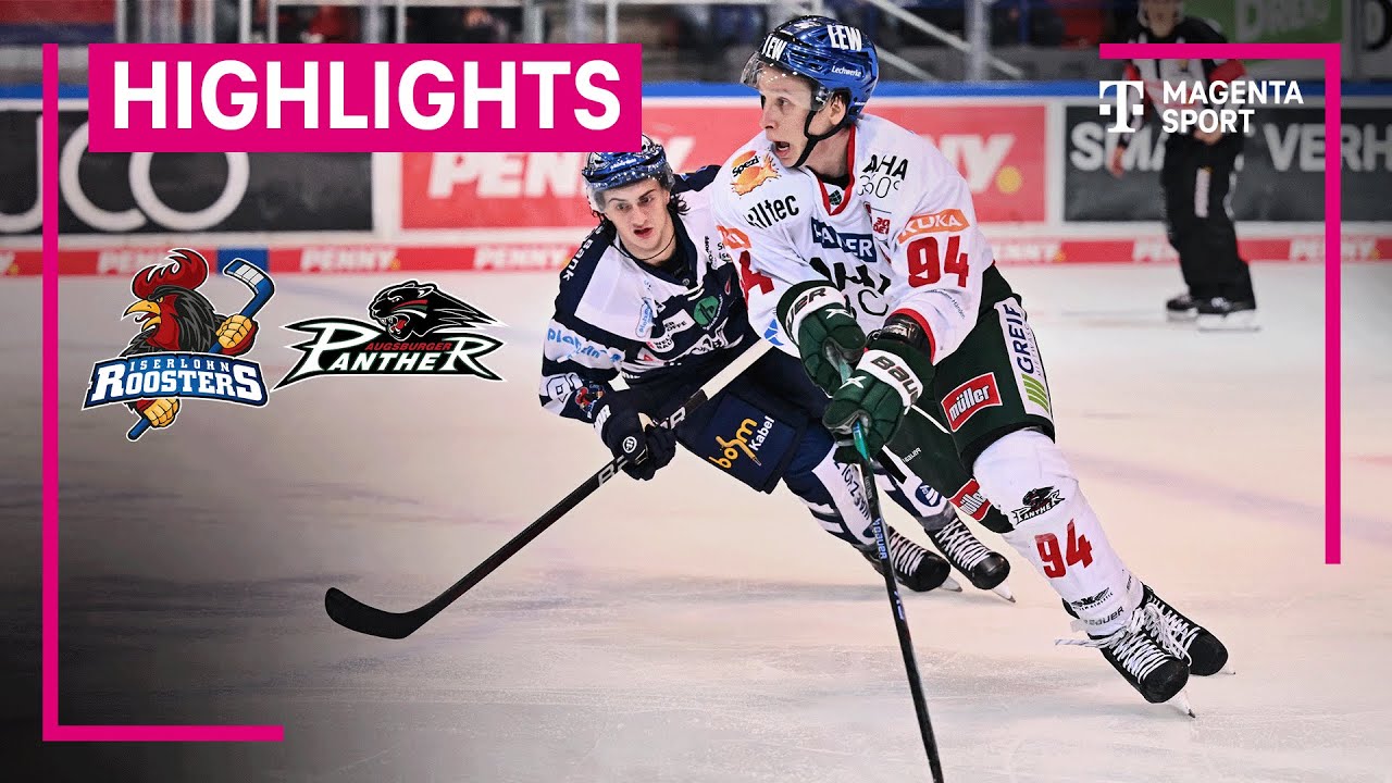 Iserlohn Roosters - Augsburger Panther Highlights PENNY DEL 23/24 MAGENTA SPORT