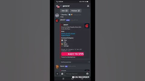 Groot Music Bot Source Code | How To make lavalink Music Bot on android   Dropdown On Replit