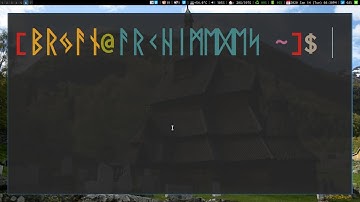 Elder Futhark Runes in my Terminal