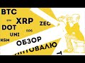 Обзор Криптовалют | BTC, XRP, DOT, EOS, ZEC, DASH, KSM, UNI